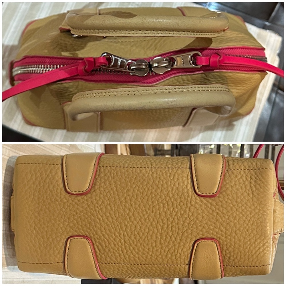 Coach Tan Leather Satchel with Pink Trim (Set of 2) - Picture 9 of 13